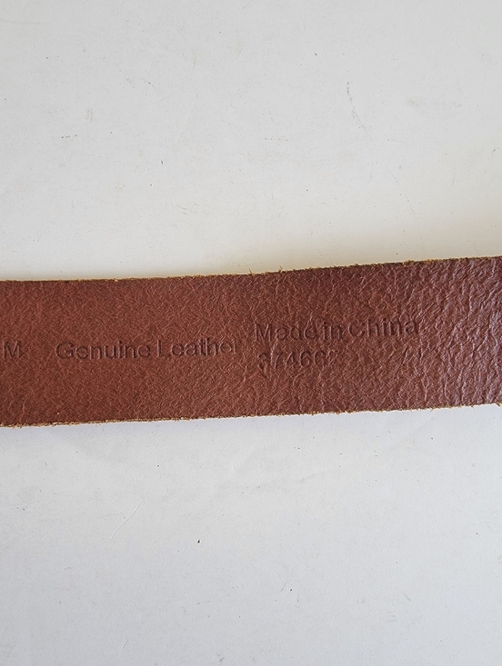 Banana Republic Brown Tan Leather Studded Boho Belt Size Medium Southwestern main image 4